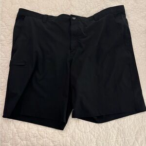 Columbia PFG Shorts Mens 48 Performance Fishing Stretch Navy Blue Cargo Pocket